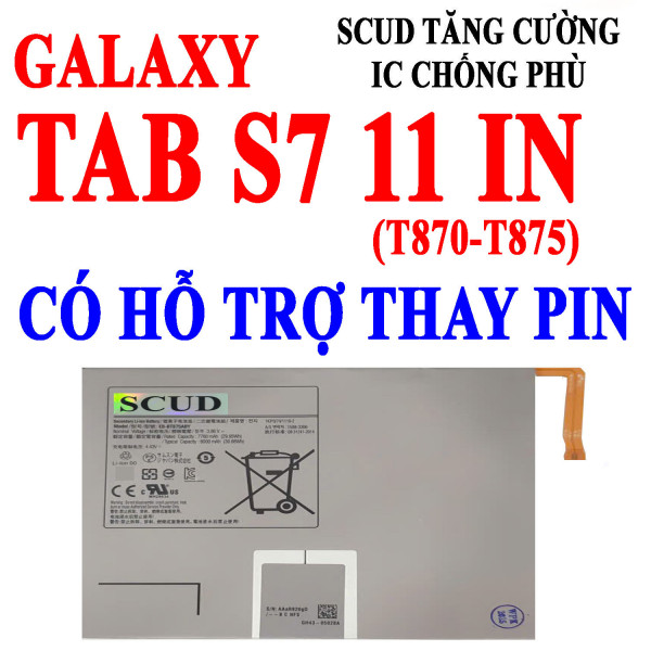 Pin Webphukien cho Samsung Galaxy Tab S7 11.0 T870 T875 EB-BT875ABY 8000 mAh